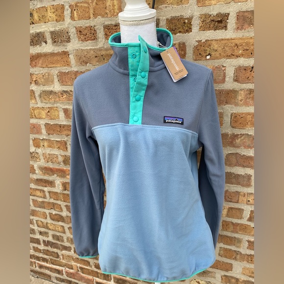 Patagonia Sweaters - Patagonia Women's Micro D Snap-T Fleece Pullover light plume grey size M NWT